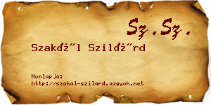 Szakál Szilárd névjegykártya